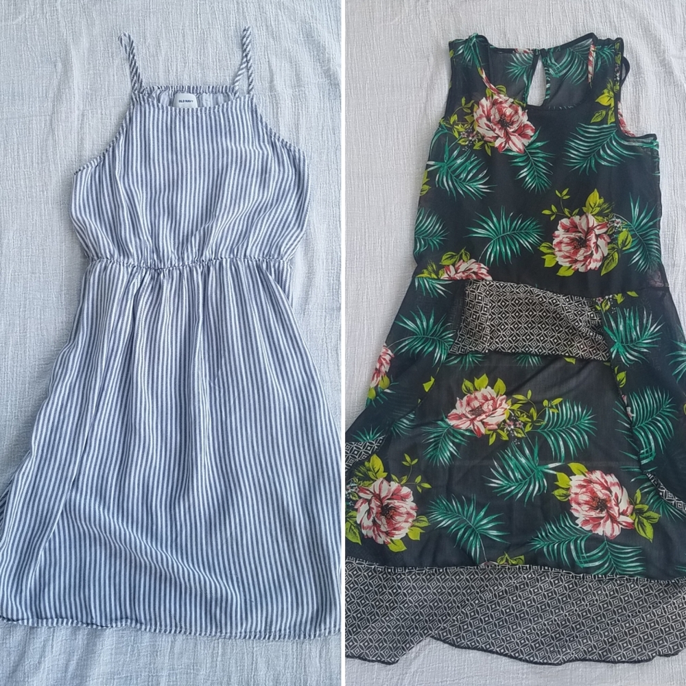 Girls 10-12 dress/romper bundle